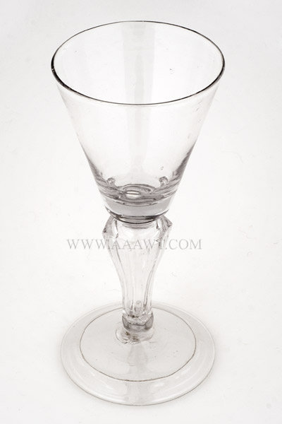 Wine Glass, Clear Blown Glass
18th Century, entire view